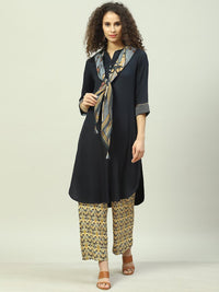 Thumbnail for Biba Ethnic Motifs Printed Kurta With Trousers & Dupatta - Distacart