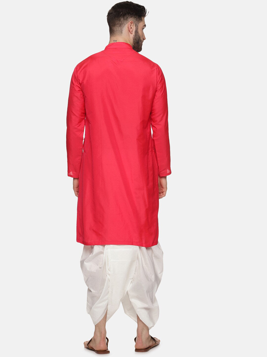 Sethukrishna Mens Rose Angrakha Kurta with Dhoti Pants - Distacart