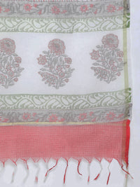 Thumbnail for HERE&NOW Floral Printed Regular Pure Cotton Kurta with Salwar & With Dupatta - Distacart
