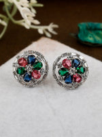 Thumbnail for Shoshaa Multicoloured Contemporary Studs Earrings - Distacart