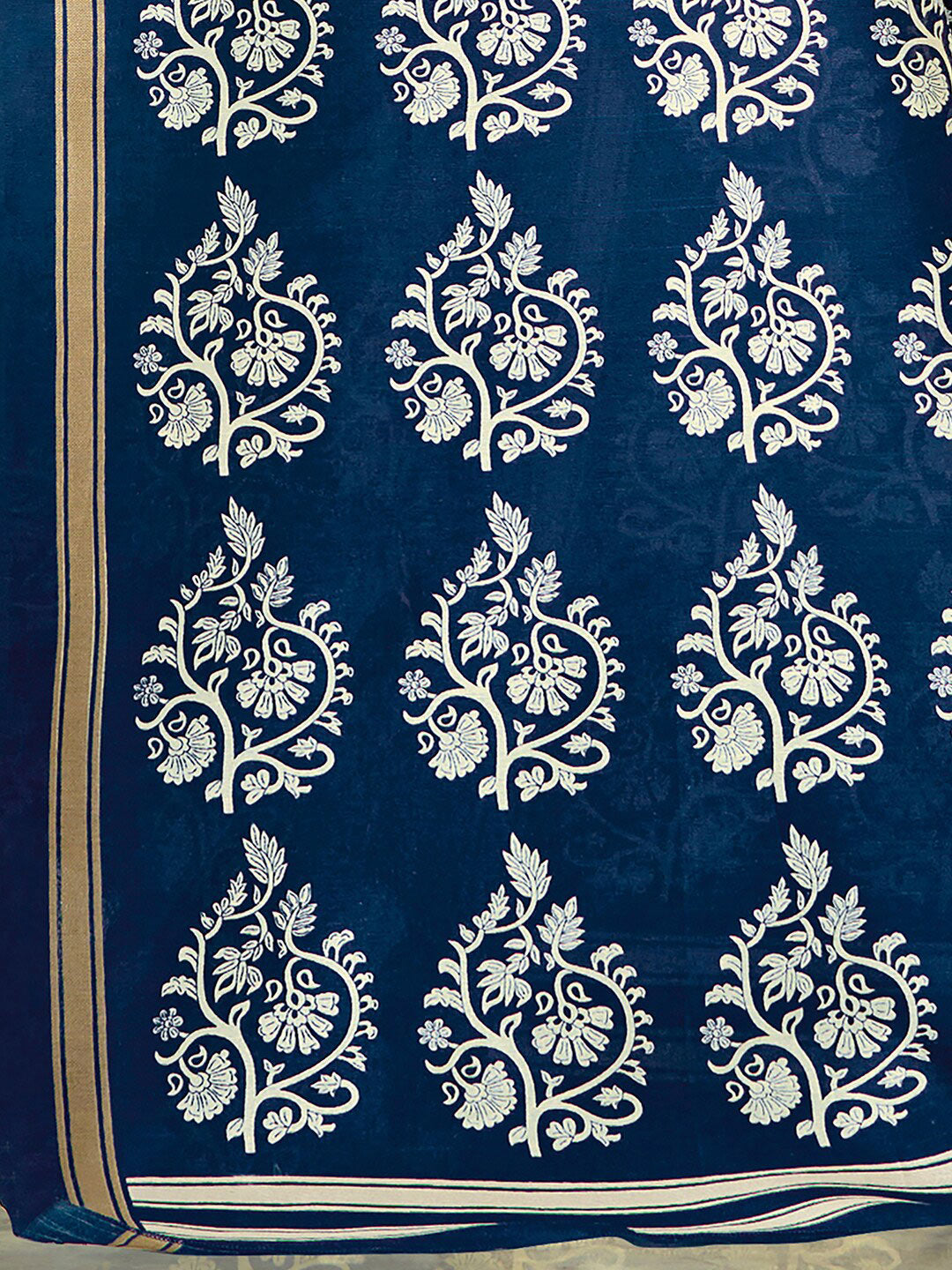 Kalini Ethnic Motifs Printed Zari Dabu Saree - Distacart