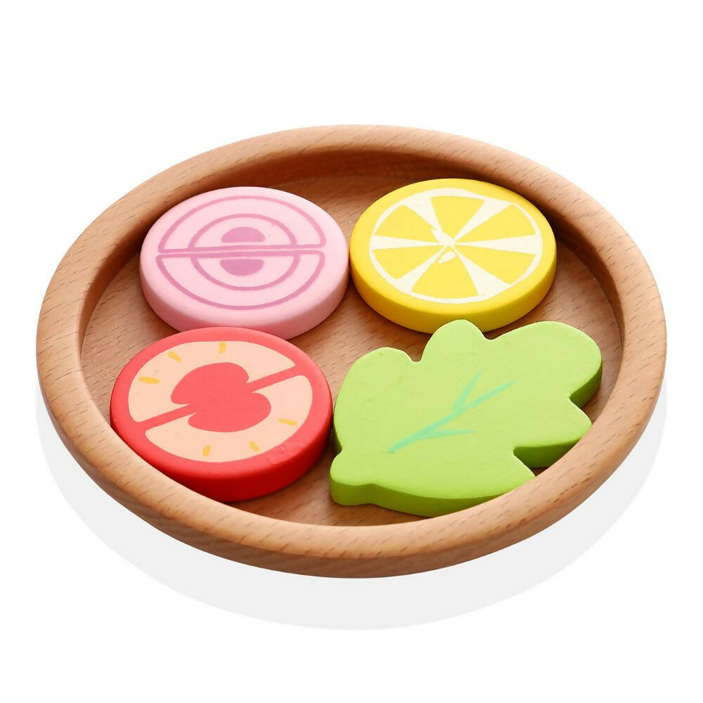 Nesta Toys Kitchen Play Set | Beech Wood Cooking Set - Distacart