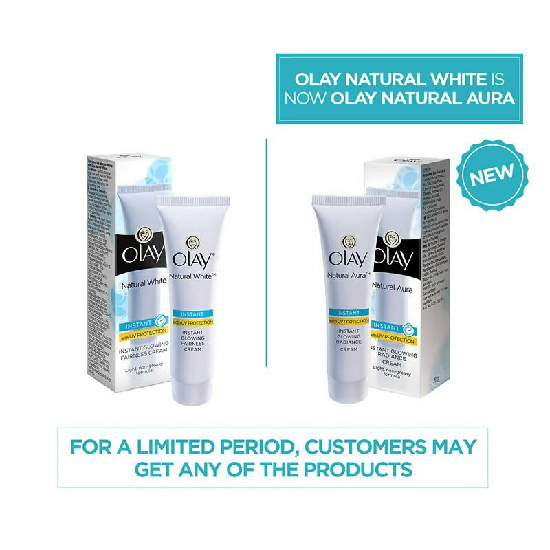 Olay Natural Aura Instant Glowing Radiance Cream - Distacart
