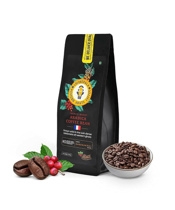 LocoKerala Western Ghats French Roast Arabica Whole Bean Coffee - Distacart