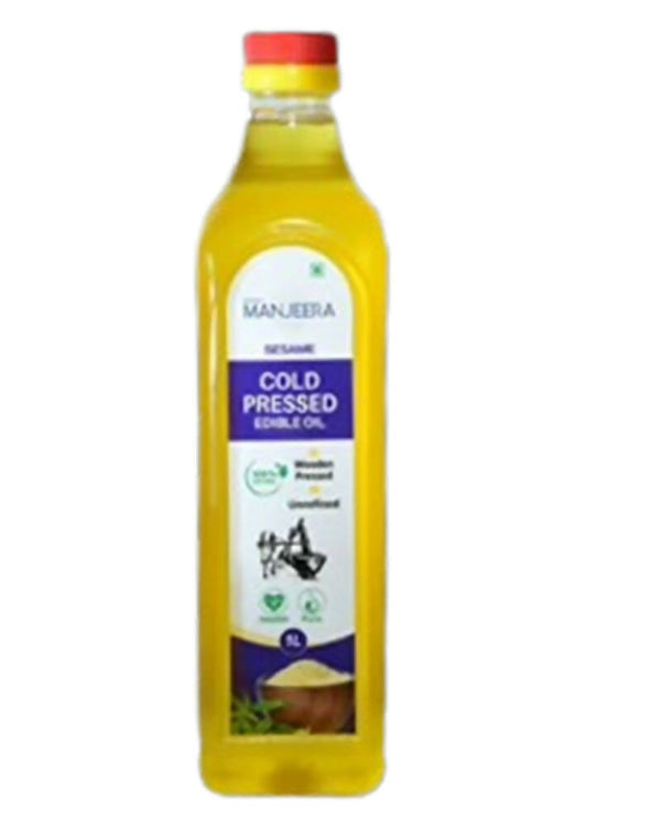 Manjeera Sesame Cold (Wood) Pressed Edible Oil - Distacart