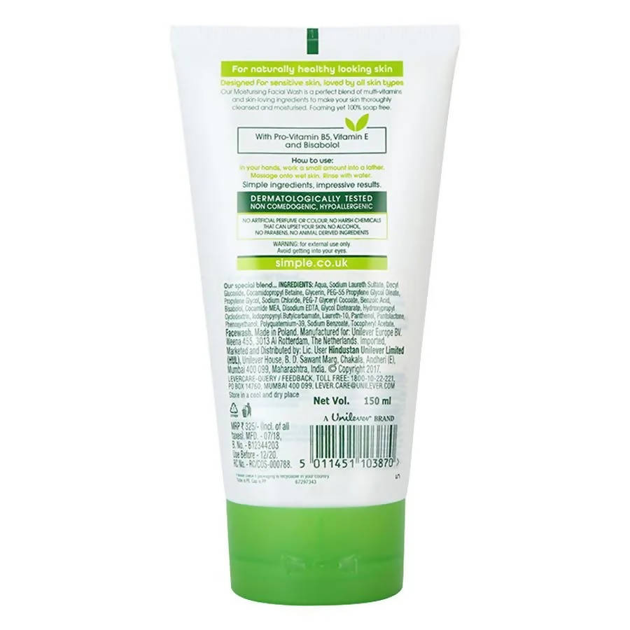 Simple Kind To Skin Moisturizing Facial Wash - Distacart