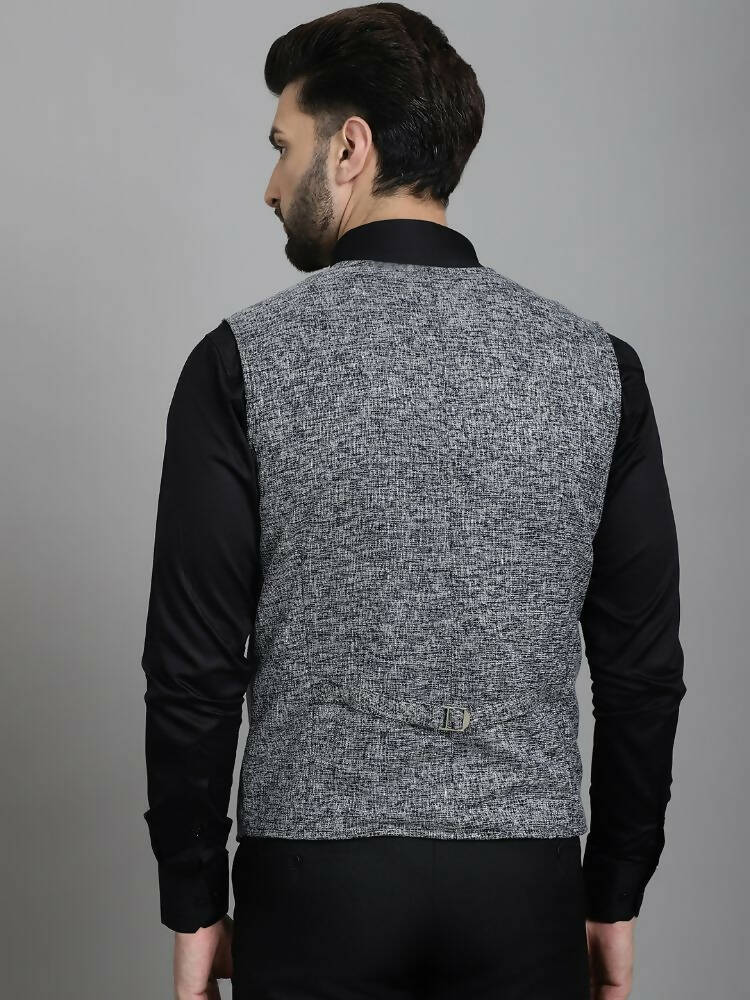 Even Apparels Solid Waistcoat - Blue - Distacart