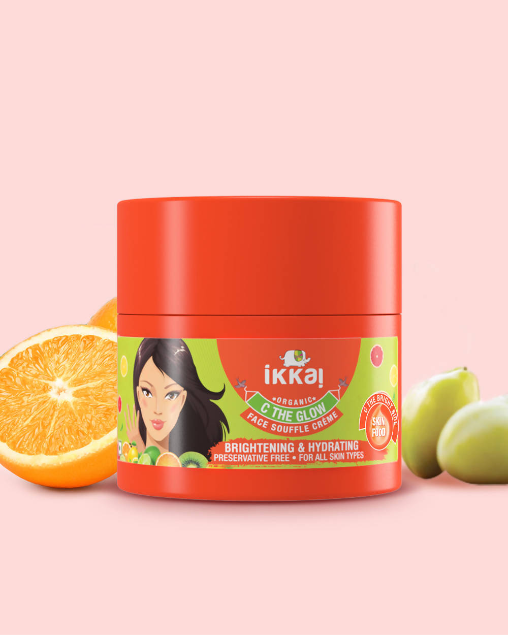 Ikkai Organic C The Glow Face Souffle Creme Brightening & Hydrating