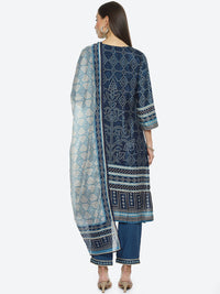 Thumbnail for Biba Women Ethnic Motifs Printed Kurta with Trousers & Dupatta - Distacart