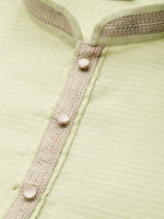 Thumbnail for Manyavar Men Green Regular Kurta with Pyjamas - Distacart
