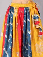 Thumbnail for Lil Drama Girls Choli Ghaghra & Dupatta Set - Teal Blue - Distacart