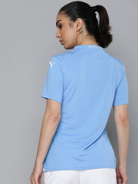Thumbnail for Puma Printed Manchester City 23/24 Home Jersey Drycell V-Neck Football T-shirt - Distacart
