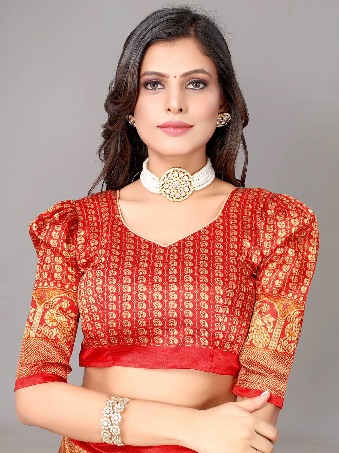 Kalini Floral Art Silk Saree - Distacart
