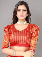 Thumbnail for Kalini Floral Art Silk Saree - Distacart