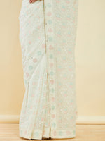 Thumbnail for Soch Floral Embroidered Saree - Distacart