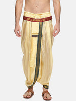 Thumbnail for Sethukrishna Men Beige Solid Dhoti Pant - Distacart