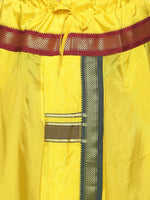 Thumbnail for Sethukrishna Men Yellow & Green Solid Readymade Dhoti Pant - Distacart