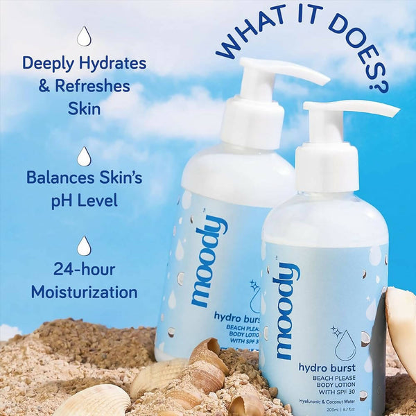 Moody 7D Hydro Burst Bleach Please Body Lotion with SPF 30 - Distacart