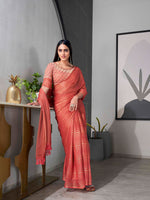 Thumbnail for Tikhi Imli Striped Chiffon Ready to Wear Saree - Distacart