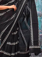 Thumbnail for Kalini Ethnic Motifs Printed Pure Cotton Saree - Distacart