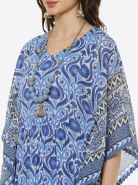Thumbnail for Biba Women White Ethnic Motifs Printed Pure Cotton Kurti with Trousers - Distacart