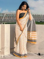 Thumbnail for Kalini Floral Printed Pure Cotton Bagru Saree - Distacart