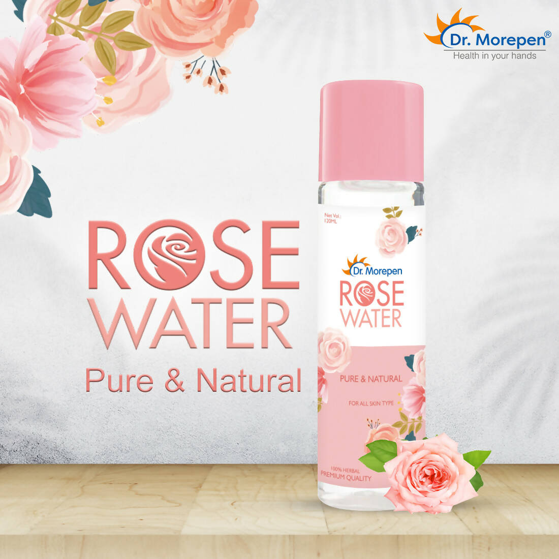Dr. Morepen Pure & Natural Rose Water - Distacart