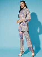 Thumbnail for Myshka Women Multi-Printed Bling & Sparkly Co-Ords - Distacart