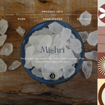 Thumbnail for Organic Ayurvedistan Rock Sugar (Mishri) - Distacart