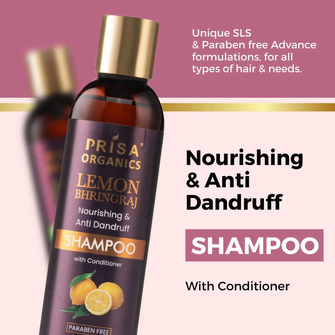 Prisa Organics Lemon & Bhringraj Shampoo - Distacart