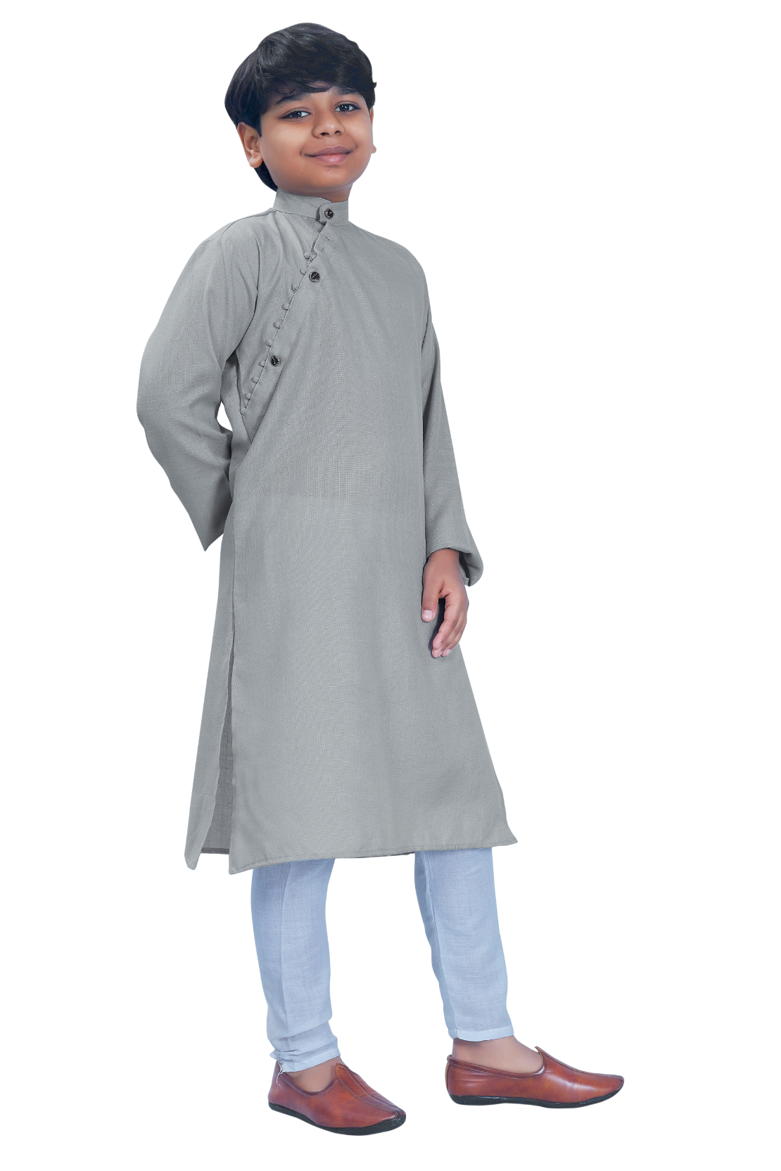 DEIANA'S Casual Designer Kurta Pyjama Set For Boys And kids (Grey) - Distacart
