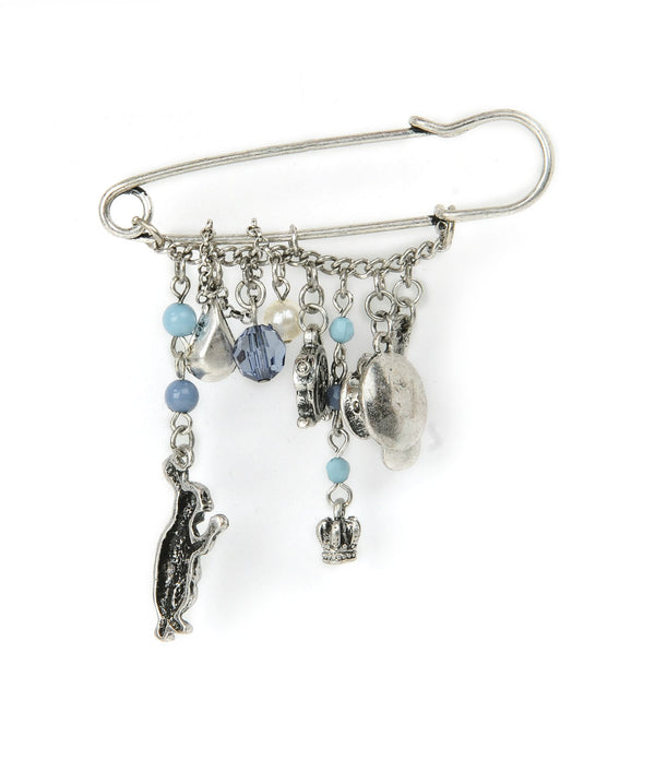 Rhodium-Plated Alloy Designer Stylish Brooch Pin - The Pari - Distacart