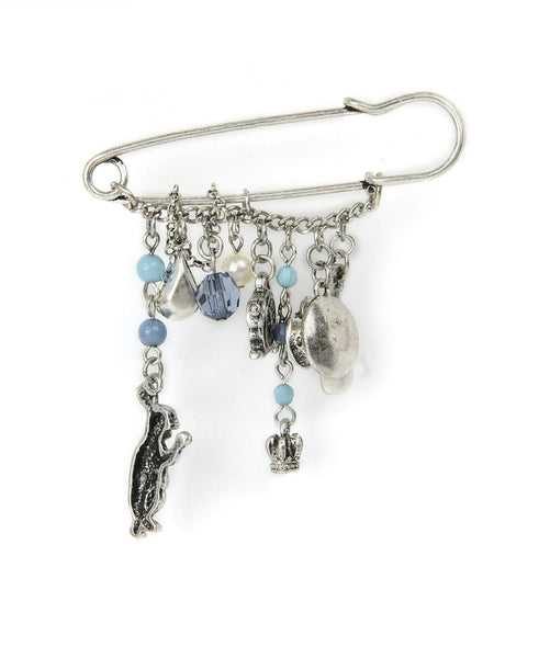 Rhodium-Plated Alloy Designer Stylish Brooch Pin - The Pari - Distacart