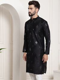 Thumbnail for Sojanya Ethnic Motifs Embroidered Thread Work Kurta - Distacart