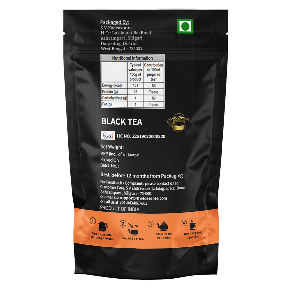 Tea Sense Darjeeling Black Tea - Distacart
