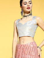 Thumbnail for Mitera Striped Saree with Embellished Border - Distacart