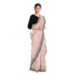 Thumbnail for Exclusive Collection 100% Pure Cotton Cream Tant Saree With Hand Weaving Work - Distacart
