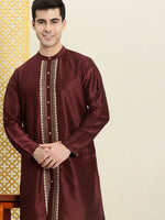 Thumbnail for House of Pataudi Men Embroidered Jashn Kurta - Distacart