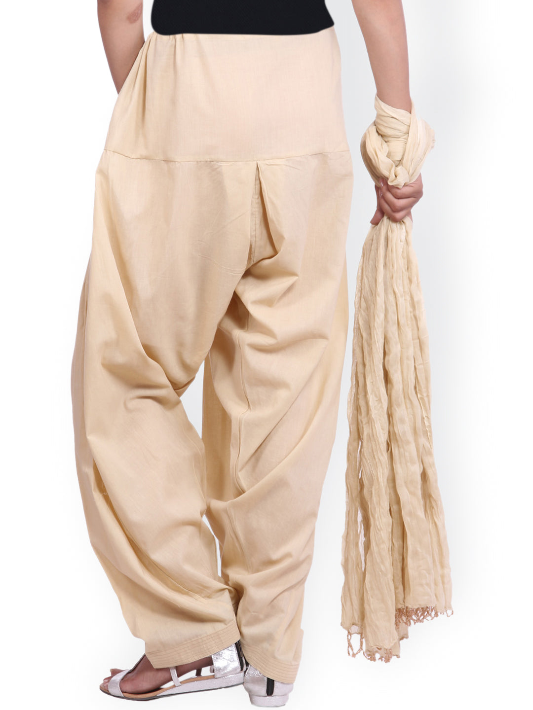 Jaipur Kurti Cream-Coloured Women Patiala & Dupatta - Distacart