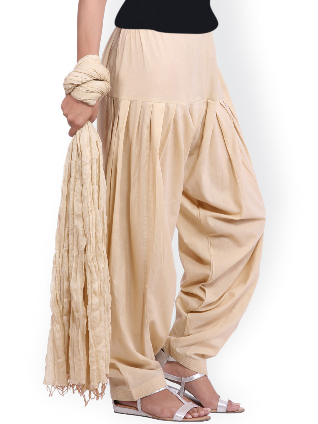 Jaipur Kurti Cream-Coloured Women Patiala & Dupatta - Distacart