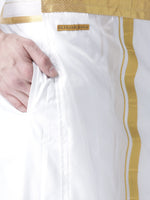 Thumbnail for Sethukrishna Men Double Layer Readymade Dhoti With Pocket - Distacart