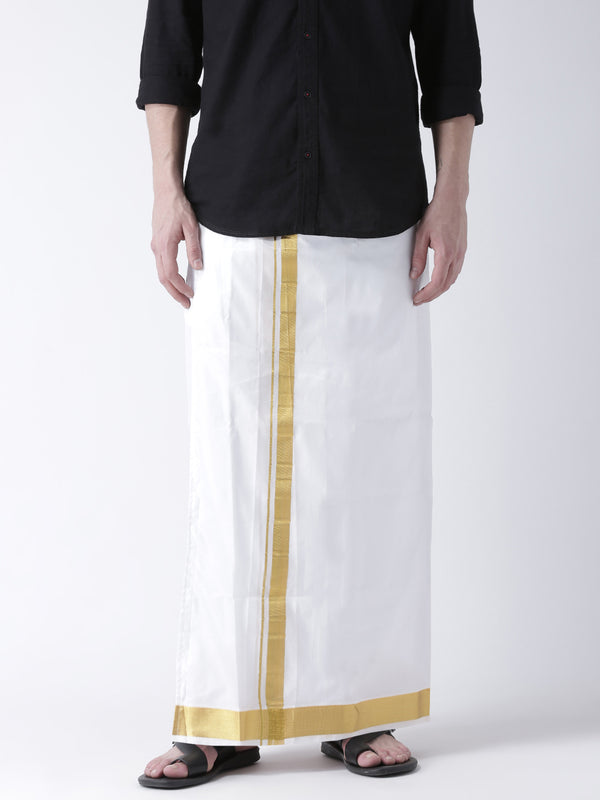 Sethukrishna Men Double Layer Readymade Dhoti With Pocket - Distacart