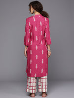 Thumbnail for Biba Women Ethnic Motifs Printed Kurta with Palazzos - Distacart