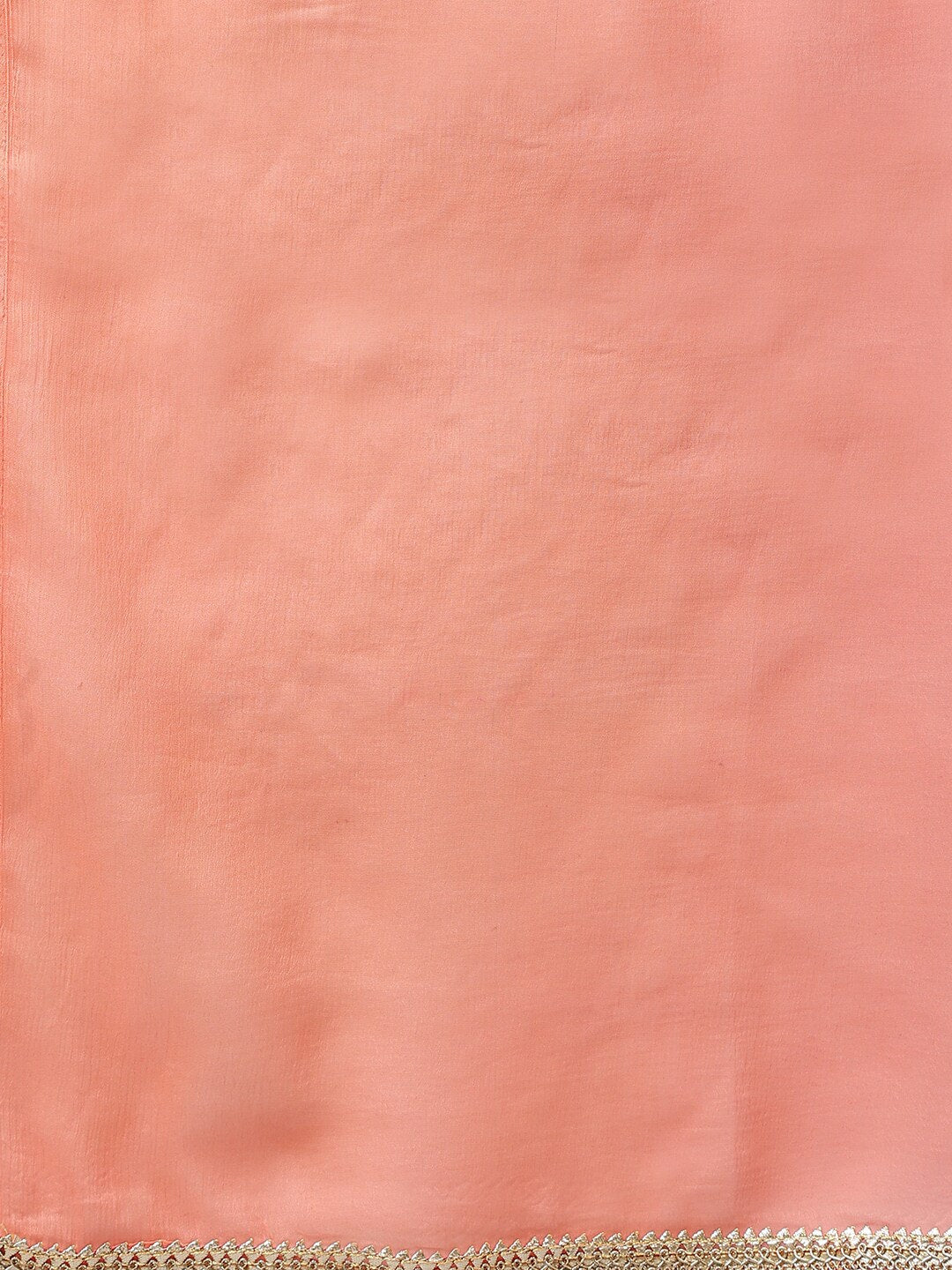 Khushal K Women Orange Floral Printed Mirror Work Kurta With Trousers & Dupatta - Distacart