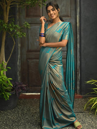 Thumbnail for Kalini Silk Blend Kanjeevaram Saree - Distacart