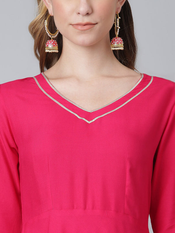 Khushal K Gotta Patti Kurta with Palazzos & With Dupatta - Distacart