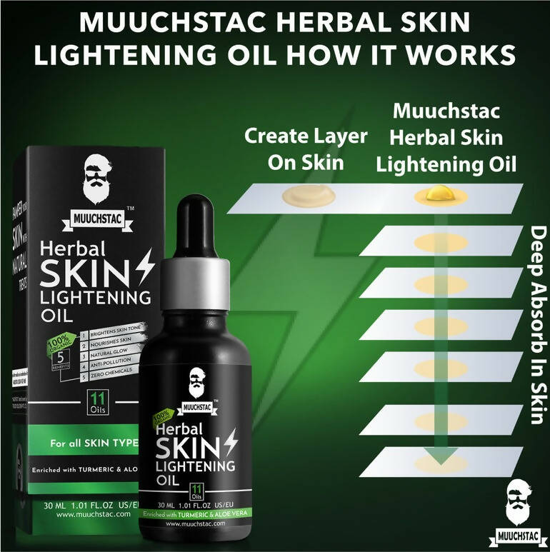 Muuchstac Herbal Skin Lightening Oil - Distacart