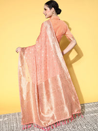 Thumbnail for Saree Mall Ethnic Motifs With Woven Design Border Saree - Distacart