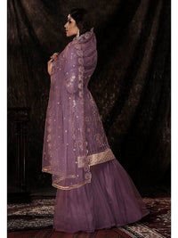 Thumbnail for Myra Onion Net Embroidered Sharara Suit - Distacart