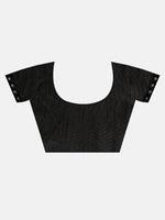 Thumbnail for Tikhi Imli Black & Red Poly Georgette Printed Saree - Distacart